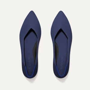 Rothy's Point Navy Blue Flats Size 11